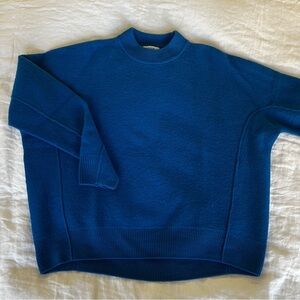COS Oversized Merino Wool Sweater in blue in size small, like new